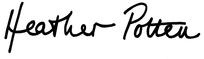 Signature of Heather Potten Felt Maker Edinburgh